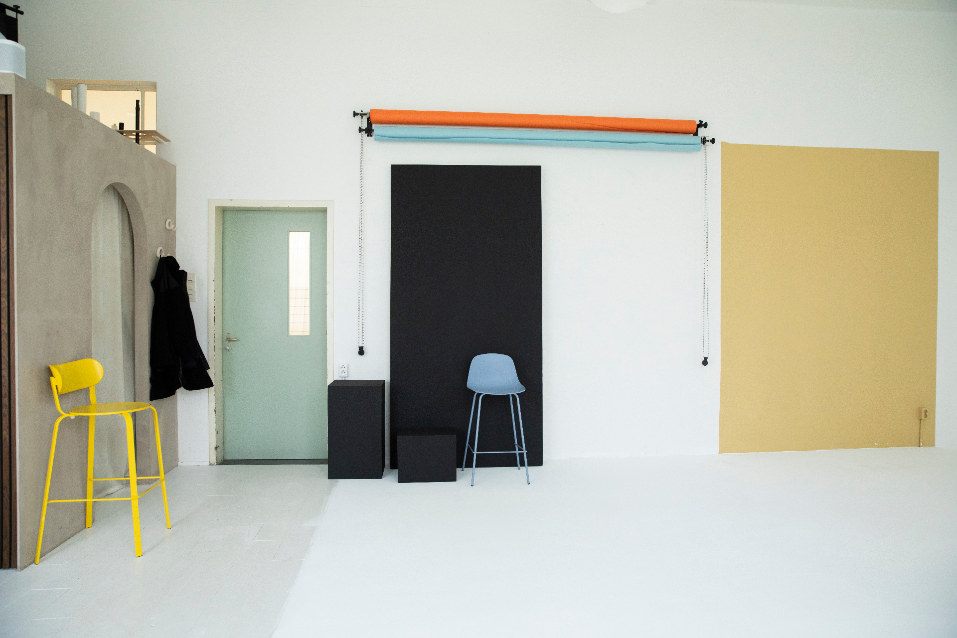 Studio Arnhem — hoek met props en achtergronden